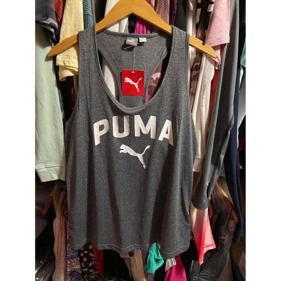 Puma Tops - NWT Puma Mesh Logo Tank sz L